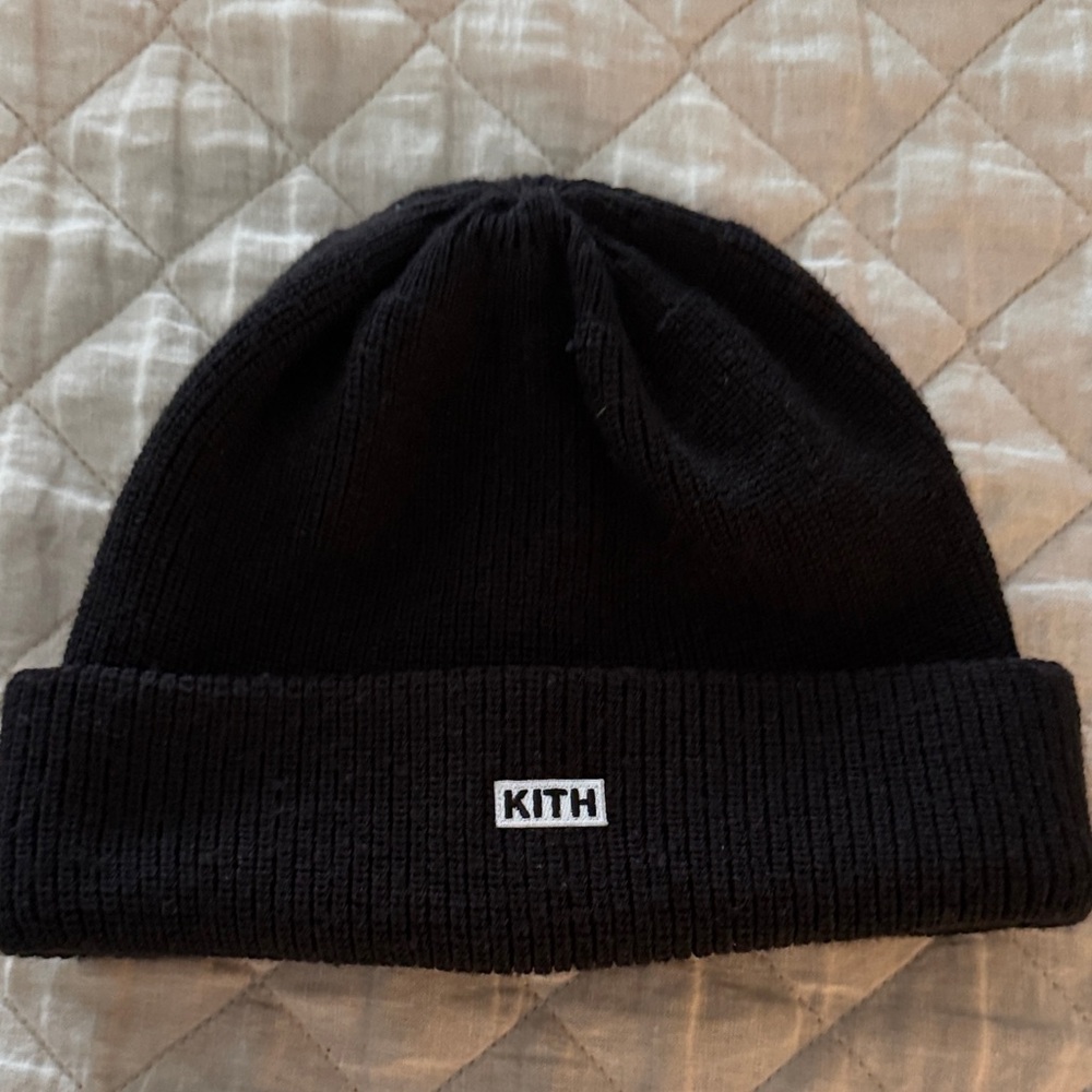 Kith Classic Black Knit Beanie